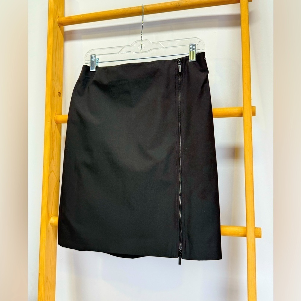 RALPH Ralph Lauren Black with zipper detail mini pencil skirt size 8